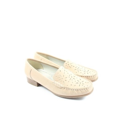 MILANO Mokasyny Rozm. EU 37 kremowy Moccasins