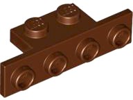 LEGO Bracket 2436 1x2-1x4 - Brązowy/RBrown