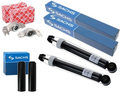 Sachs 2x амортизаторы + подушки безопасности + защита i отбойники opel insignia a задняя фото №1