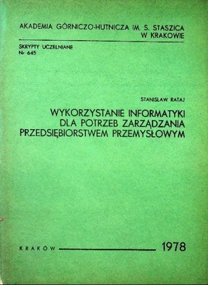 Wykorzystanie informatyki dla potrzeb