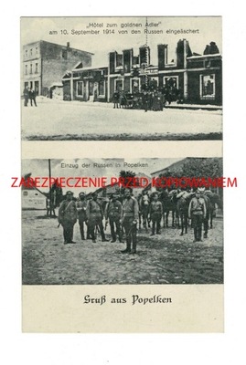 Pocztówka - Gruss aus Popelken - Labiau 1915 r.