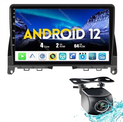 RADIO NAVEGACIÓN ANDROID MERCEDES W204 2007-2010 USB WIFI CARPLAY BT 64GB  