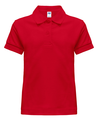 Koszulka Dziecięca Polo210g Red 128cm 7/8 lat