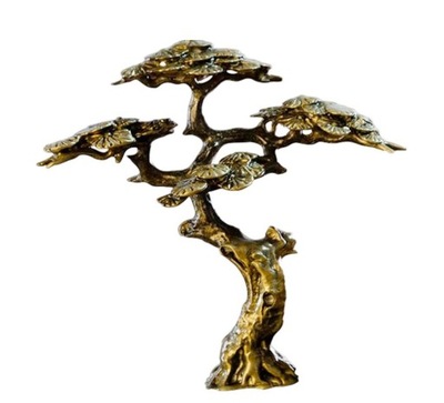 FIGURKA DEKORACYJNA - MOSIĘŻNE DRZEWO, ANTYCZNE DRZEWKO BONSAI