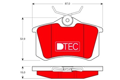 TRW ZAPATAS DE FRENADO CERÁMICOS PARTE TRASERA AUDI A4 B6 A4 B7 A6 C5 ALLROAD C5  