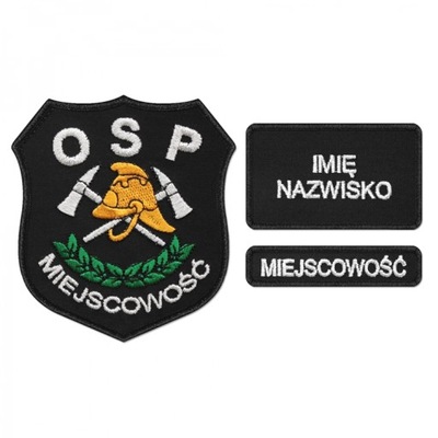 S04 KOMPLET Emblemat OSP dla straży