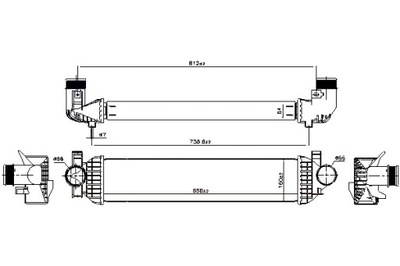 NISSENS ИНТЕРКУЛЕР ЖИДКОСТИ РАДИАТОРА FORD C-MAX II FOCUS 3 FOCUS фото