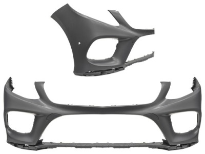 Mercedes gle w166 2015-2019 бампер перед amg 1668851638 фото №1