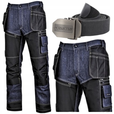 LAHTI PRO Spodnie jeansowe "XXXL" + Pasek