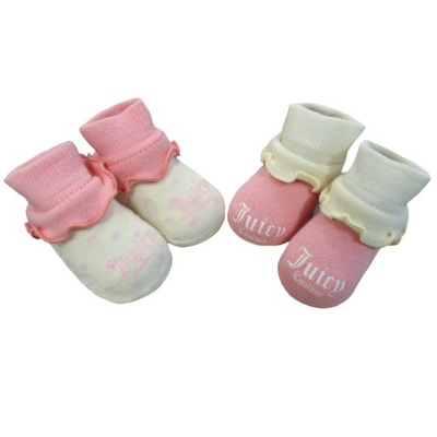 Juicy Couture SKARPETKI 0-6M 2pack