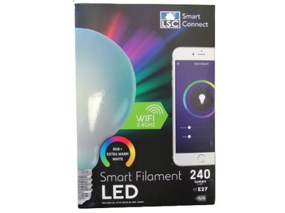 Żarówka LED Smart Filament LSC 240 LUMEN WIFI E27 kolor