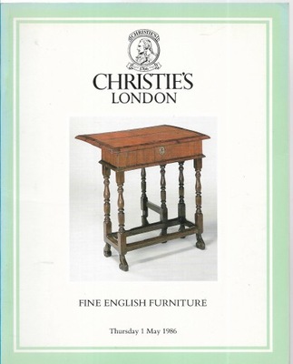 Christie's Katalog Aukcyjny 1986 j.angielski English Furniture