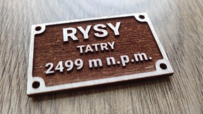 Magnes na lodówkę Rysy Tatry