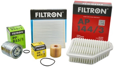 FILTRON JUEGO DE FILTROS TOYOTA AURIS E18 1.4 D4D 90  