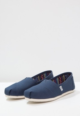 TOMS ESPADRYLE DAMSKIE GRANATOWE SKÓRA 35,5 1DFH