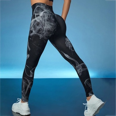 3D Printed Leggings Women Seamless Slim Leggings H