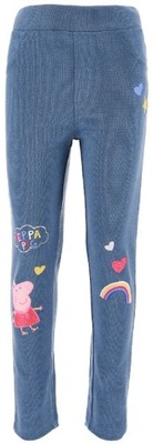 Spodnie dżinsowe dla dziewczynki Świnka Peppa r.116 cm