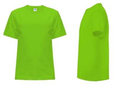 T-SHIRT DZIECIĘCY koszulka JHK TSRK-150 limonka 7-8 LM 134