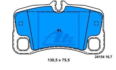 PADS HAMULC. PORSCHE 911 (997) GT3 06-12 REAR  