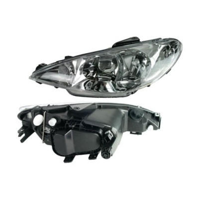 Лампа peugeot 206 01.98-04.09 фара левый фото №1