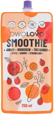 OWOLOVO Smoothie Jabłko-Marchew-Truskawka 250 ml | OWOCOWO-WARZYWNY