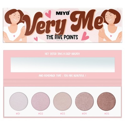 MIYO The Five Points Palette paleta cieni do po P1b