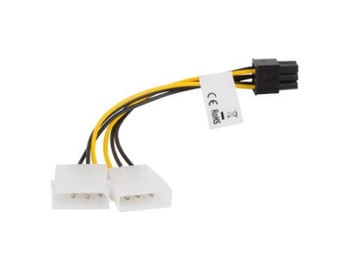 Kabel rozdzielacz zasilania Lanberg 2xHDD/6-pin BT