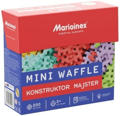 Klocki Mini Waffle 200 el. Konstruktor Majster