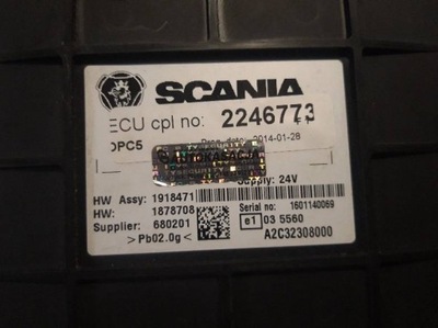 Касета блок керування коробки передач opc5 ecu scania r фото №1