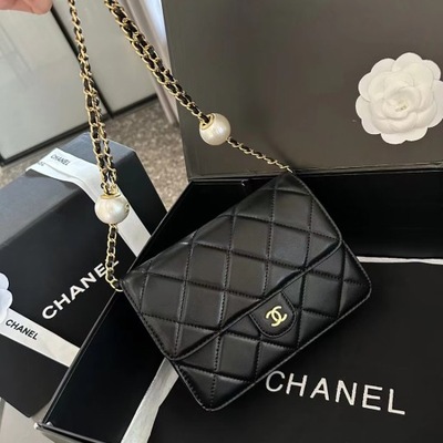 Chanel 24ss perła regulowane zapięcie modna torebka fortune
