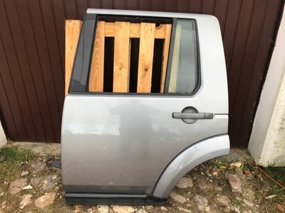 Land rover discovery iv дверь задняя левая серебристый фото №1