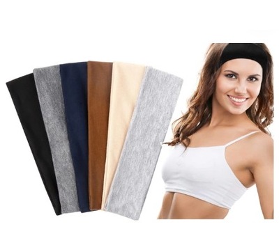 OPASKA DO WŁOSÓW NA GŁOWĘ USZY SZEROKA GŁADKA I ELASTYCZNA 3 szt