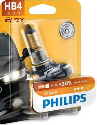 PHILIPS HB4 НОЧНОГО ВИДЕНЬЯ PREMIUM BLISTER +30% 2 ШТ.