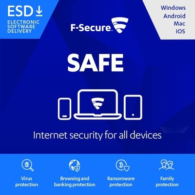 F-Secure SAFE Internet Security 3 PC 1 ROK