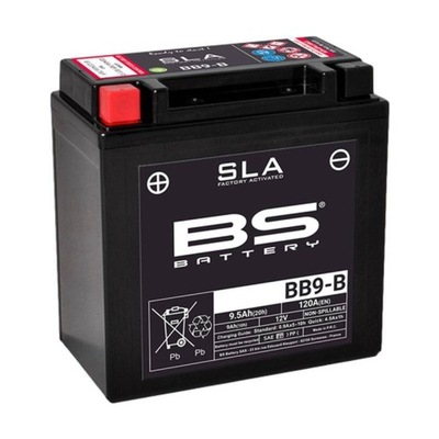 BS АККУМУЛЯТОР BB9-B (FA) 12V (YB9-B) 9AH PIAGGIO GILERA APRILIA DERBI KTM