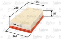 VALEO FILTRO AIRE PANELOWY NISSAN X-TRAIL  