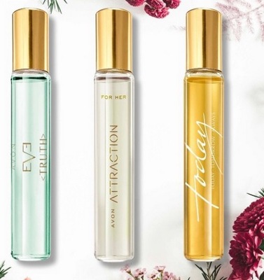 AVON Zestaw perfumetek EVE Truth ATTRACTION TODAY perfumetka do torebki 3x