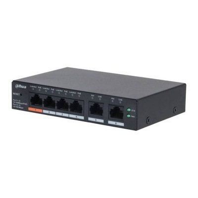 SWITCH PoE 4-PORTOWY CS4006-4ET2ET-60 2×UPLINK, Hi-PoE 60W