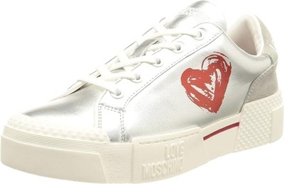 LOVE MOSCHINO DAMSKIE BUTY SPORTOWE SKÓRA 40 ŻBB