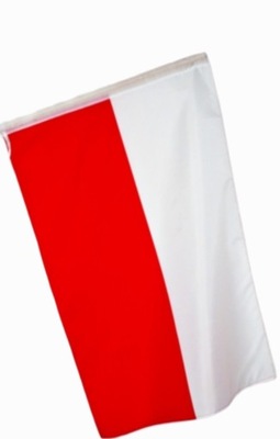 Flaga Polski Polska Narodowa 112x70 CM NA KIJ DRZEWIEC TRZONEK