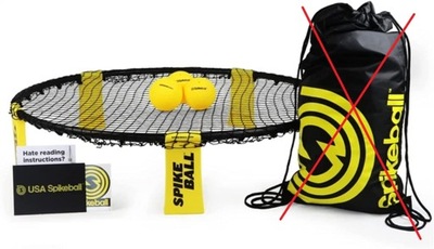 ZESTAW DO GRY SPIKEBALL STANDARD ROUNDNET BRAK WORKA CZYTAJ OPIS!