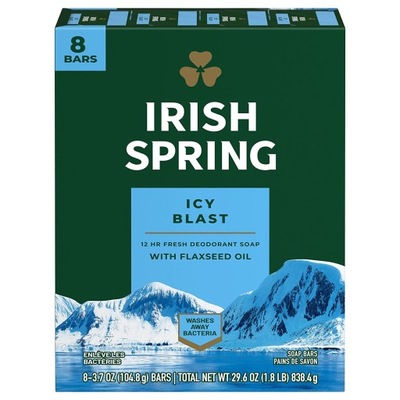 MYDŁO IRISH SPRING ICY BLAST 106 G 8-PAK z USA