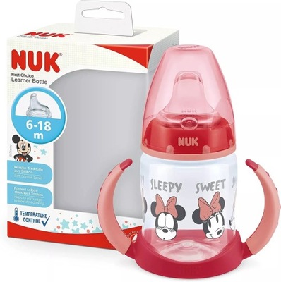 NUK 743944 Butelka FC 150 ml z uchwytami i wskaźnikiem temperatury DISNEY M