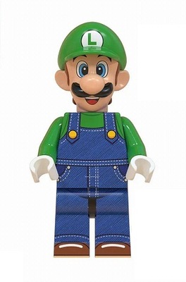 Klocki figurka Super Mario: Luigi