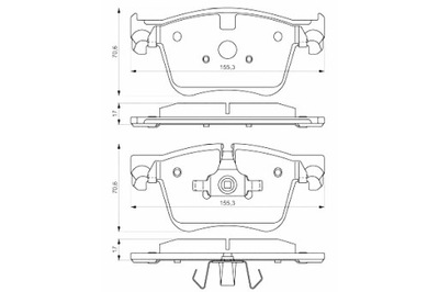 BOSCH КОЛОДКИ ТОРМОЗНЫЕ ПЕРЕД CITROEN C4 GRAND PICASSO II C4 PICASSO