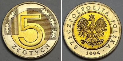 5 zł złotych 1994 MENNICZY st. 1