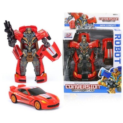 Składany Auto-Robot Transformers Wojownik Red