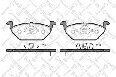 КОЛОДКИ ГАЛЬМІВНІ AUDI A1 14-18 ПЕРЕД