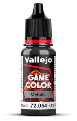 Vallejo 72054 - Game Color Metal. Dark Gunmetal