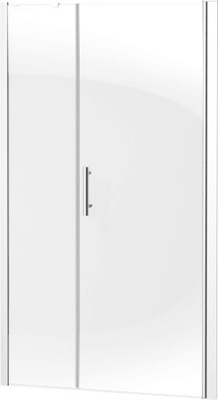 Drzwi prysznicowe wnękowe 120 cm - uchylne Deante